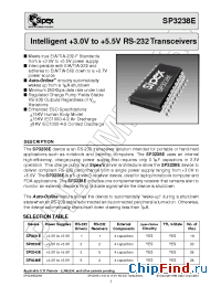 Datasheet SP3238E manufacturer Sipex